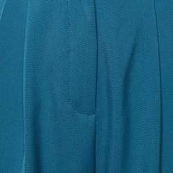 Pre Owned Weekend Max Mara Blue Wool Straight Leg Pants S