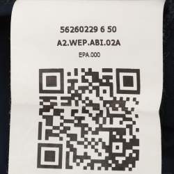 Pre Owned Weekend Max Mara Blue Satin Jersey Dress S