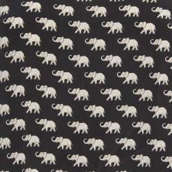 Pre Owned Weekend Max Mara Black Elephant Print Silk Sleeveless Top S