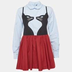 مملوكة مسبقًا Weekend Max Mara Multicolour Cotton Chatmise Blouse M