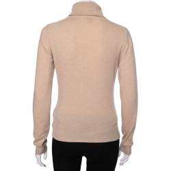 Weekend Max Mara Beige Wool Turtle Neck Long Sleeve Sweater M