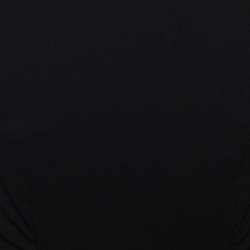 Pre Owned Weekend Max Mara Black Jersey Gathered Detail Peplum Dress M