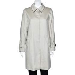Weekend Max Mara Beige Cashmere & Wool Button Front Coat L