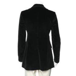 Weekend Max Mara Black Corduroy Button Front Blazer M