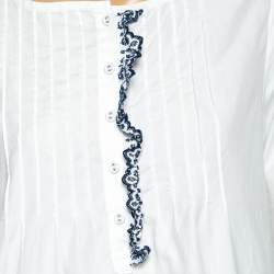 Weekend Max Mara White Cotton Poplin Blouse M