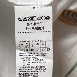 Pre Owned Weekend Max Mara White Cotton Embroidered Shirt M