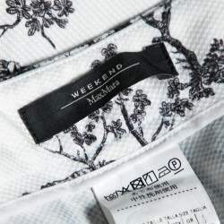 Weekend Max Mara White Printed Cotton Embroidered Detailed Pants L