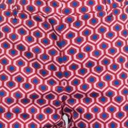 Weekend Max Mara Red Maze Printed Cotton Poplin Trousers M