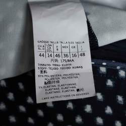 Weekend Max Mara Black Dot Print Crepe Tapered Trousers M
