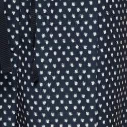 Weekend Max Mara Black Dot Print Crepe Tapered Trousers M
