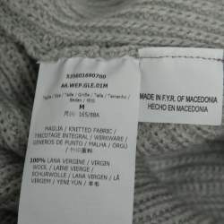Weekend Max Mara Grey Wool Belted Sleeveless Cardigan M