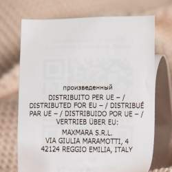 Pre Owned Weekend Max Mara Cream Cotton Knit Sweater L