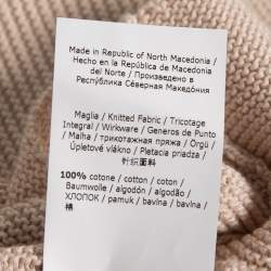 Pre Owned Weekend Max Mara Cream Cotton Knit Sweater L