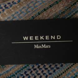 Weekend Max Mara Multicolor Textured Cotton Shift Dress M