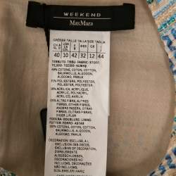 Weekend Max Mara Multicolor Textured Cotton Shift Dress M