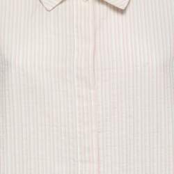 Weekend Max Mara White Striped Cotton Button Front Shirt S