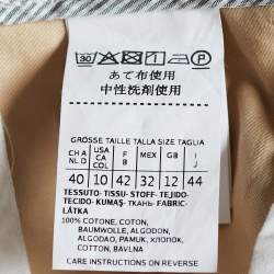 Pre Owned Weekend Max Mara Camel Brown Cotton Wide Leg Pants S