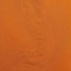 Pre Owned Weekend Max Mara Orange Cotton Neottia Shift Dress S