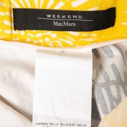 Pre Owned Weekend Max Mara Multicolor Printed Cotton A Line Skirt M