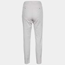 Pre Owned Weekend Max Mara Beige Cotton Audrey Chino Pants M