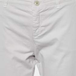 Pre Owned Weekend Max Mara Beige Cotton Audrey Chino Pants M