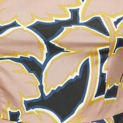 Pre Owned Weekend Max Mara Multicolor Floral Print Cotton Sleeveless Midi Dress XS