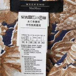 Pre Owned Weekend Max Mara Blue Floral Printed Cotton Shirt S