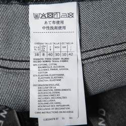 Pre Owned Weekend Max Mara Black Distressed Denim Crystal Embellished Jeans M Waist 29"