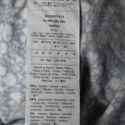 Pre Owned Weekend Max Mara Blue Floral Printed Jersey Wrap Midi Dress M