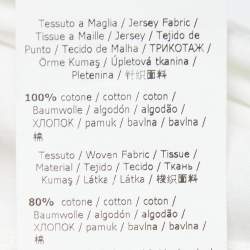 Pre Owned Weekend Max Mara White Cotton Ruffled Sleeveless Top XL