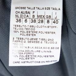 Pre Owned Weekend Max Mara Beige & Black Printed Synthetic Belted Mini Dress S