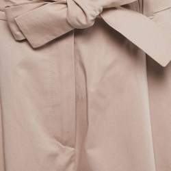 Pre Owned Weekend Max Mara Dusty Pink Cotton Belted Culottes M