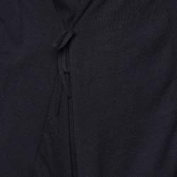 Weekend Max Mara Black Knit Open Front Asymmetric Cardigan M