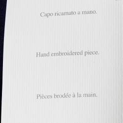 Pre Owned Weekend Max Mara Navy Blue Knit Embellished Neck T-Shirt S