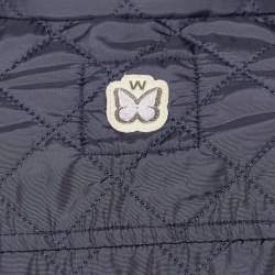 Weekend Max Mara Navy Blue Quilted Button Front Jacket M