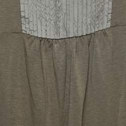 Pre Owned Weekend Max Mara Brown Knit Sleeveless A-Line Top L