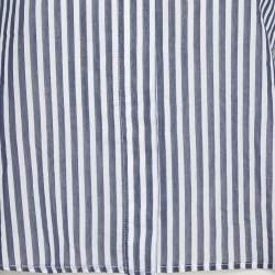 Pre Owned Weekend Max Mara White Cotton & Striped Overlay Detail Shirt S