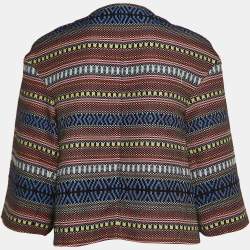 Weekend Max Mara Multicolor Woven Cropped Jacket S