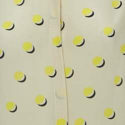 Pre Owned Weekend Max Mara Beige Printed Silk Shirt M