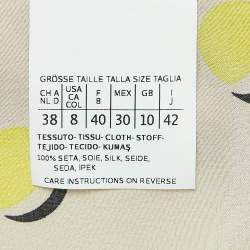 Pre Owned Weekend Max Mara Beige Printed Silk Shirt M