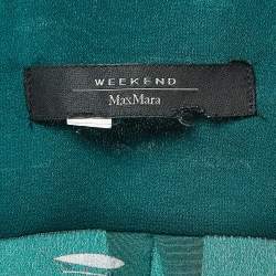 Weekend Max Mara Green Transport Printed Silk Shirt M