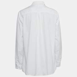 Weekend Max Mara White Embroidered Cotton Button Front Shirt M 