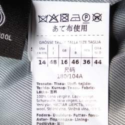 Weekend Max Mara Grey Wool Double Breasted Belted Coat L