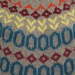 Weekend Max Mara Grey patterned Wool Sweater M