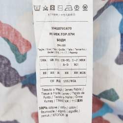 Weekend Max Mara Multicolor Camouflage Print Cotton Half Sleeve T-Shirt XS