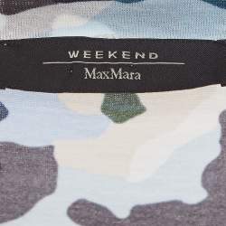 Weekend Max Mara Multicolor Camouflage Print Cotton Half Sleeve T-Shirt XS