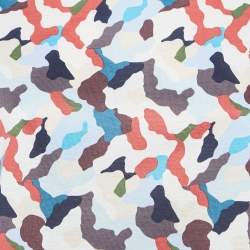 Weekend Max Mara Multicolor Camouflage Print Cotton Half Sleeve T-Shirt XS