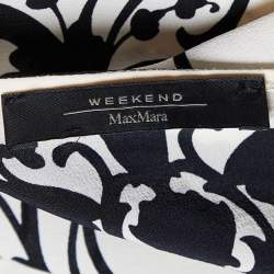 Weekend Max Mara Cream Printed Silk Kaftan Top M