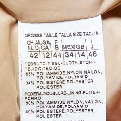Weekend Max Mara Beige Synthetic Quilted Down Coat L