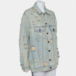 DenimX by Alexander Wang Blue Faded Denim Distressed Daze Jacket M